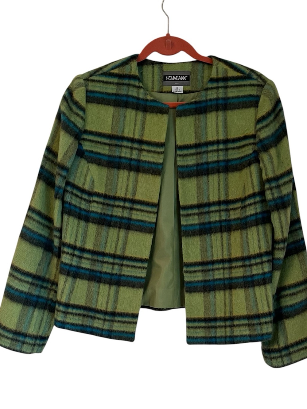 Nouveaux Cropped Open Jacket/Blazer Vintage Size 12